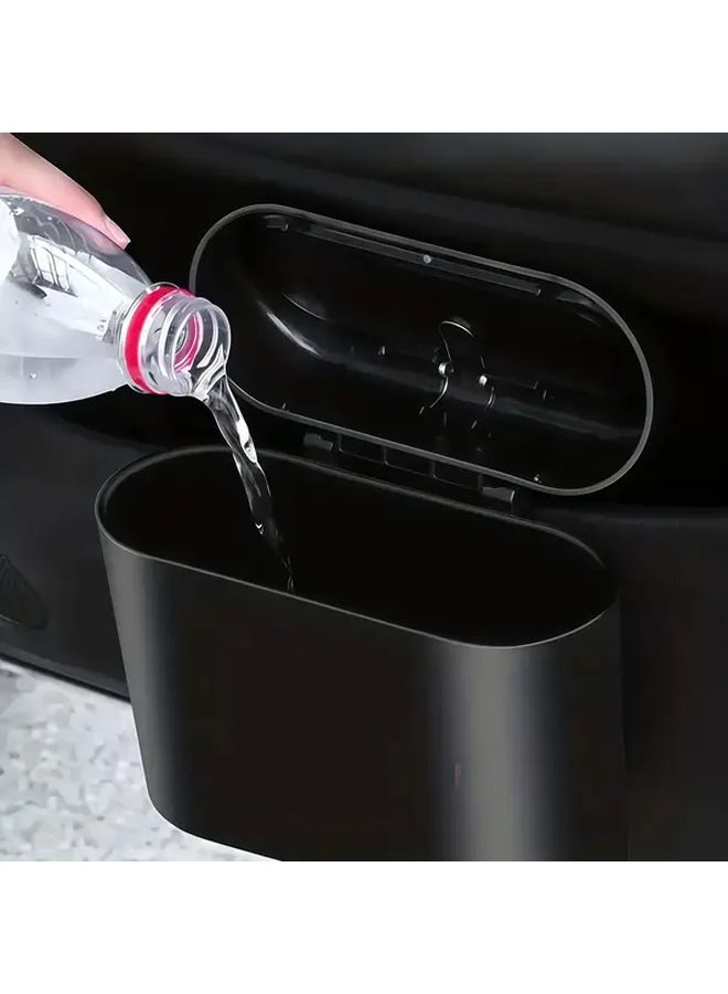 Upgraded 1pc Car Trash Can Leakproof One Button Open Lid For All Vehicles - Image 3