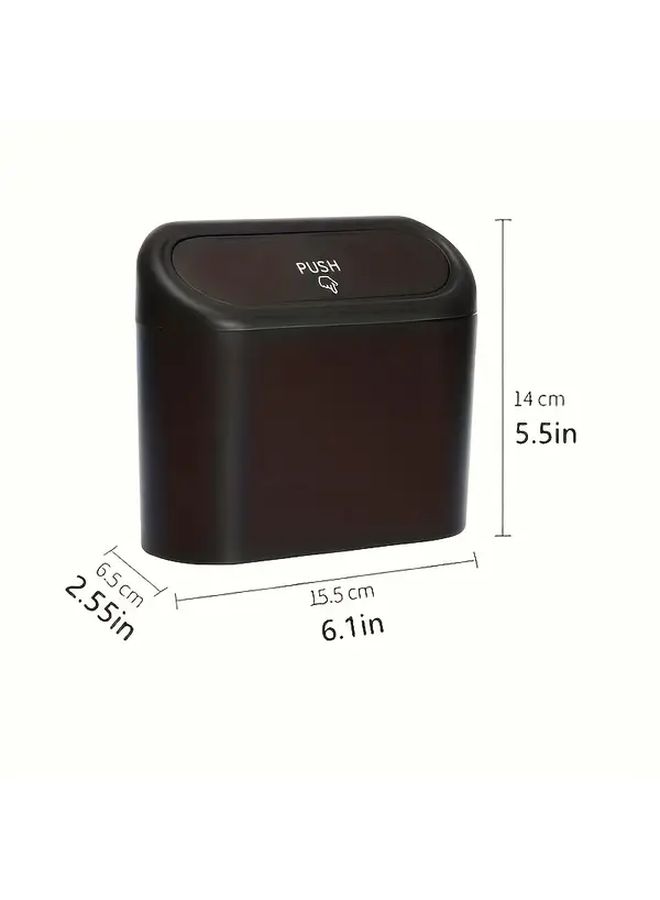 Upgraded 1pc Car Trash Can Leakproof One Button Open Lid For All Vehicles - Image 2