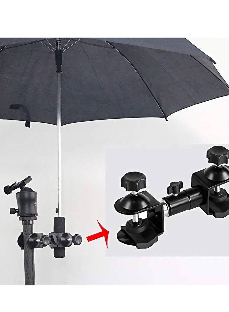 Y&D Metal Tripod Umbrella Stand, Outdoor Camera Clip Stand Bracket Photography Accessories (metal Non-plastic Clip)  - Image 3
