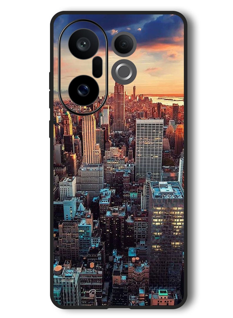 Theodor Case Compatible with Vivo X200 FE 6.31 Inch Protection Shockproof Bumper Cover Newyork City - Image 1