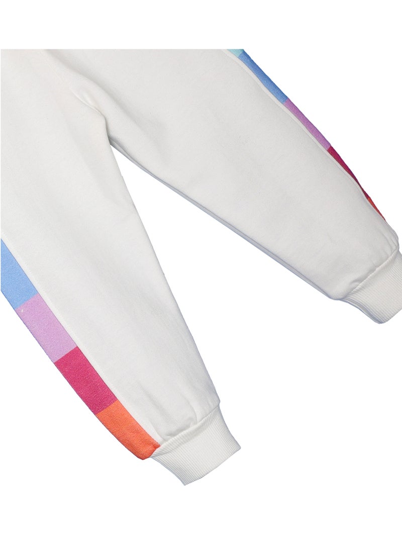AIKO AIKO- Infant Sweat Top and Jogger Set with Rainbow stripes
-18-24M  - Image 5