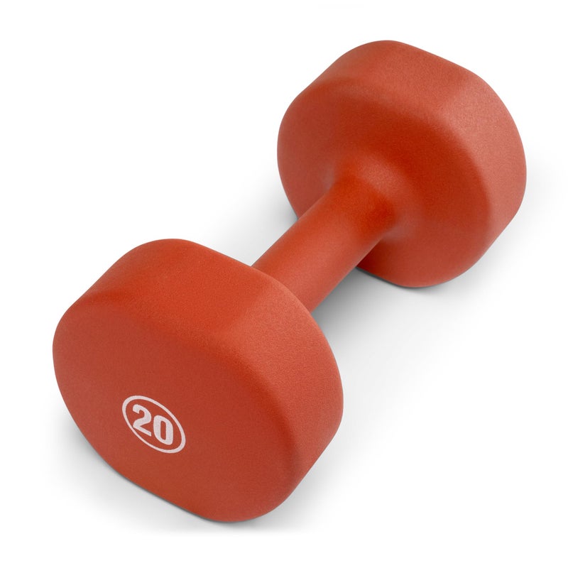 Marcy Neoprene Dumbbell, Single Piece, 20-lb, Terracotta - Image 1