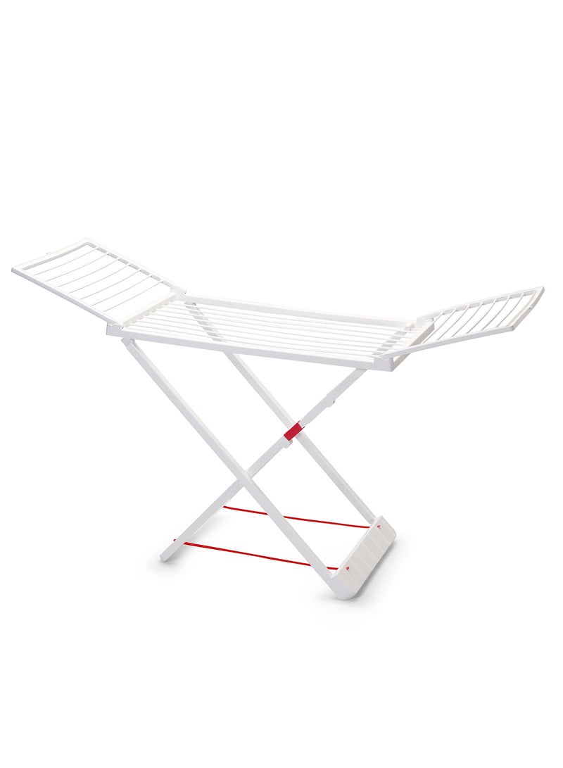 Plastic Forte PLASTICFORTE 20M Resin Clothes Drying Rack,Heavy-Duty FoldableLaundry Dryer Stand,Extra-Strong Resin Material, Rust-Free Indoor & Outdoor Drying Stand, Space-Saving, Stable, White Clothes Hanger Rack - Image 1