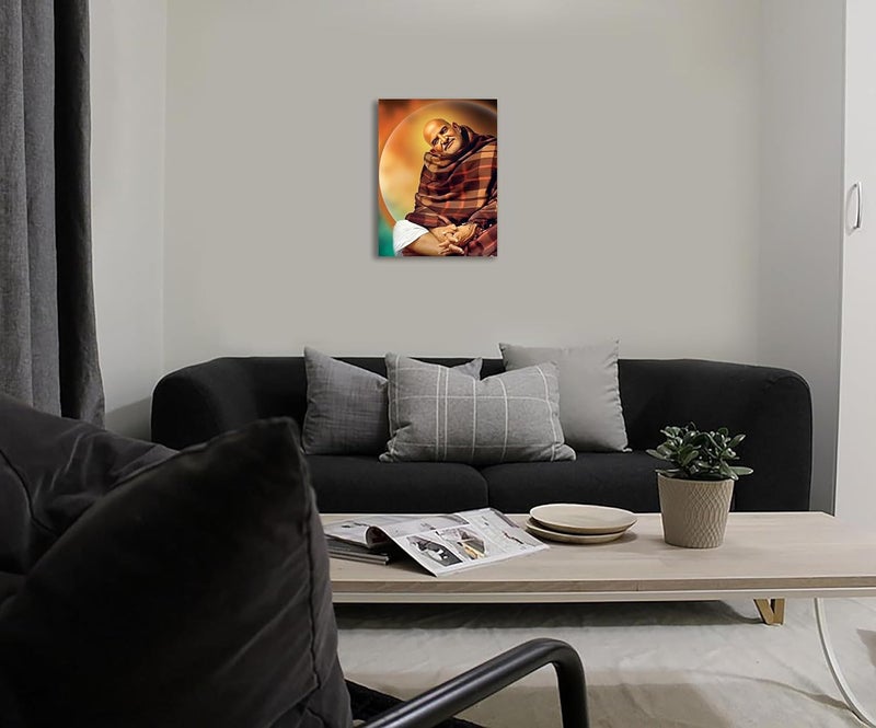 Anaadi Hanuman Ji Neem Karoli Baba Photo Poster Without Frame For Home Office Decoration Pack Of 2 10x12 Inch - Image 2