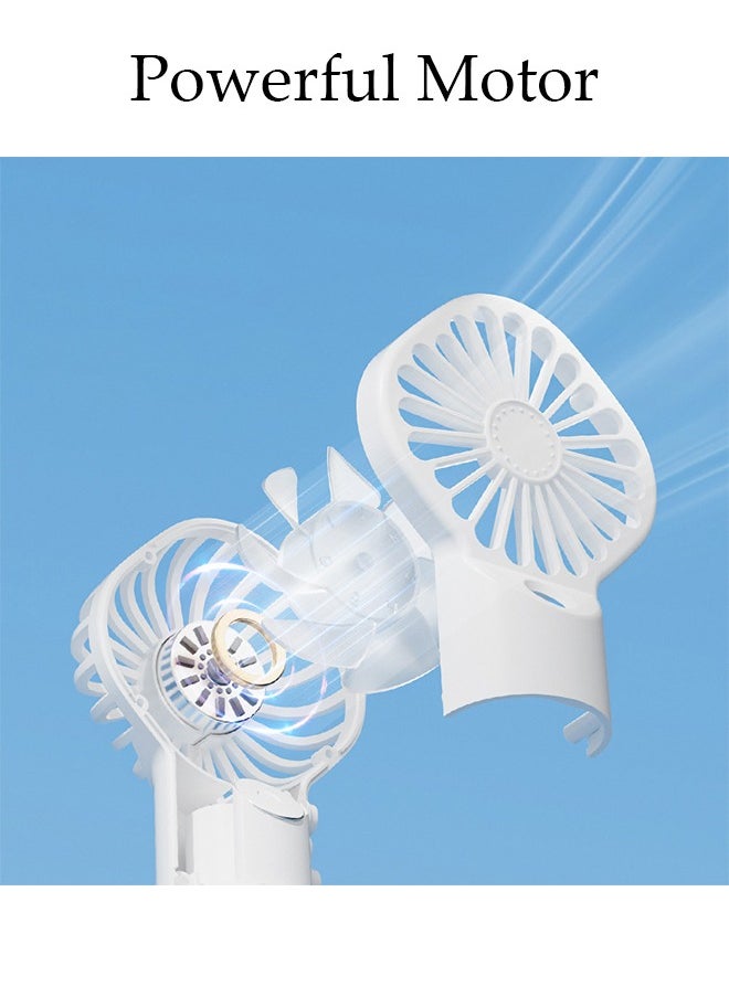DUNISO - 2in1 Multifunction Handheld Fan,Rechargeable Bracker Fan, Portable Quiet Humidifier with USB Charge 4 Speed Regulation for Home Office School - Image 1