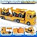 spring flower SpringFlower 3 4 5 6 Toddler Boy Toys 25 Construction Carrier Toy with Excavator and Dump Truck3 in 1 Truck Christmas Birthday Gifts for Kids 3 4 5 6 Years Old - Image 4