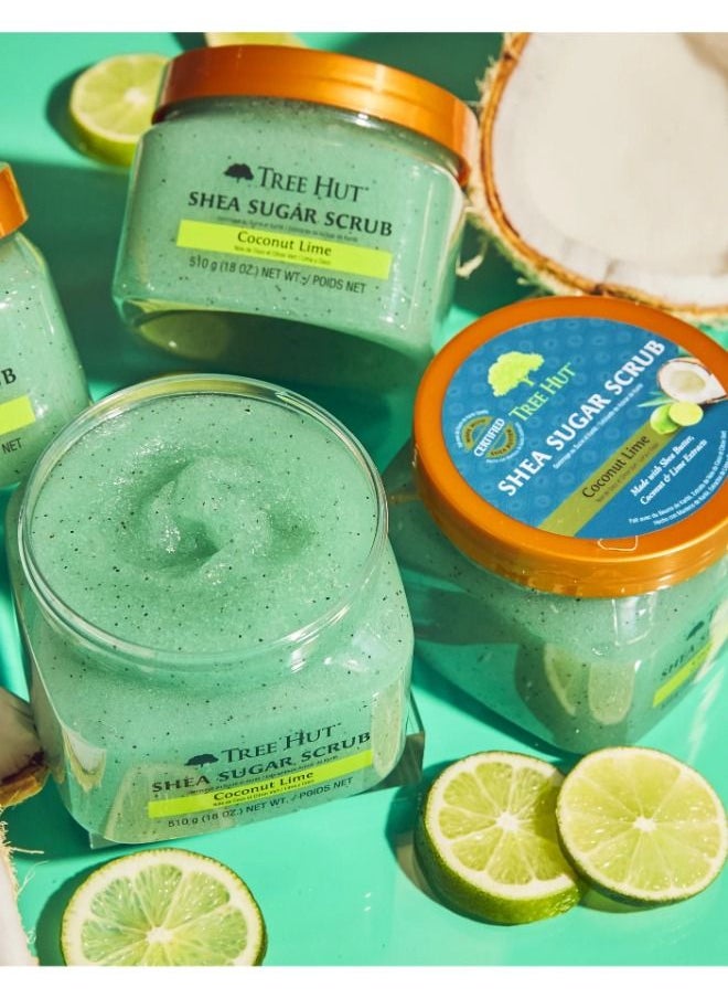Tree Hut SHEA SUGAR SCRUB COCONUT LIME 510GM  - Image 2