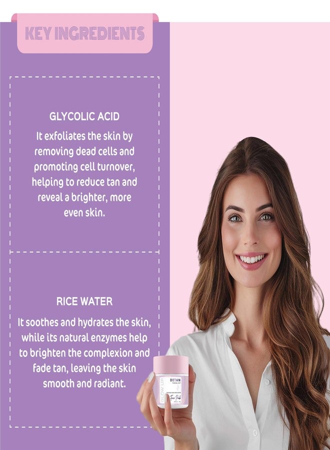 جلو اب قناع إزالة التصبغات للوجه - 100 غرام | غني بماء الأرز وحمض الجليكوليك | يُخفف التصبغات، يُقشر، يُهدئ ويرطب البشرة للحصول على بشرة مشرقة وموحدة اللون - Image 4