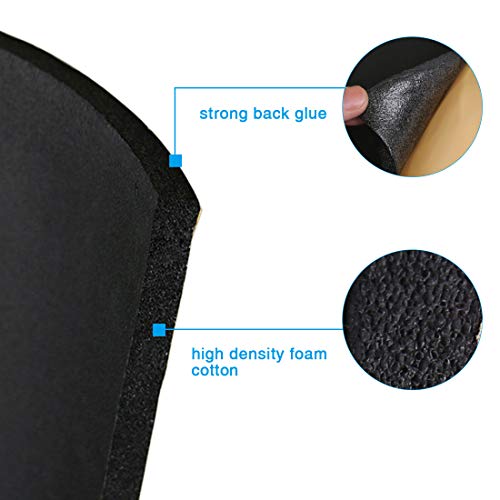 uxcell 394mil 10mm 16.36sqft Car Hood Tailgate Heat Insulation Foam Sound Deadener Mat Replacement 60x40 Inches - Image 3