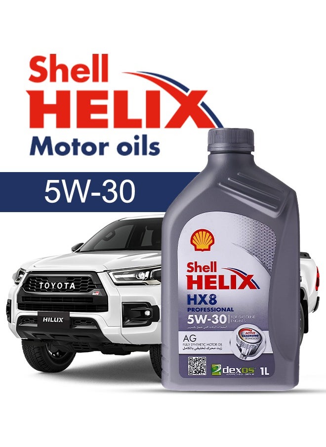Shell Engine Oil – For TOYOTA Hilux Diesel 2015 - 2011، 7 Liter، viscosity 5w30 Shell - With Engine Oil Filter - 2011 2012 2013 2014 2015 
