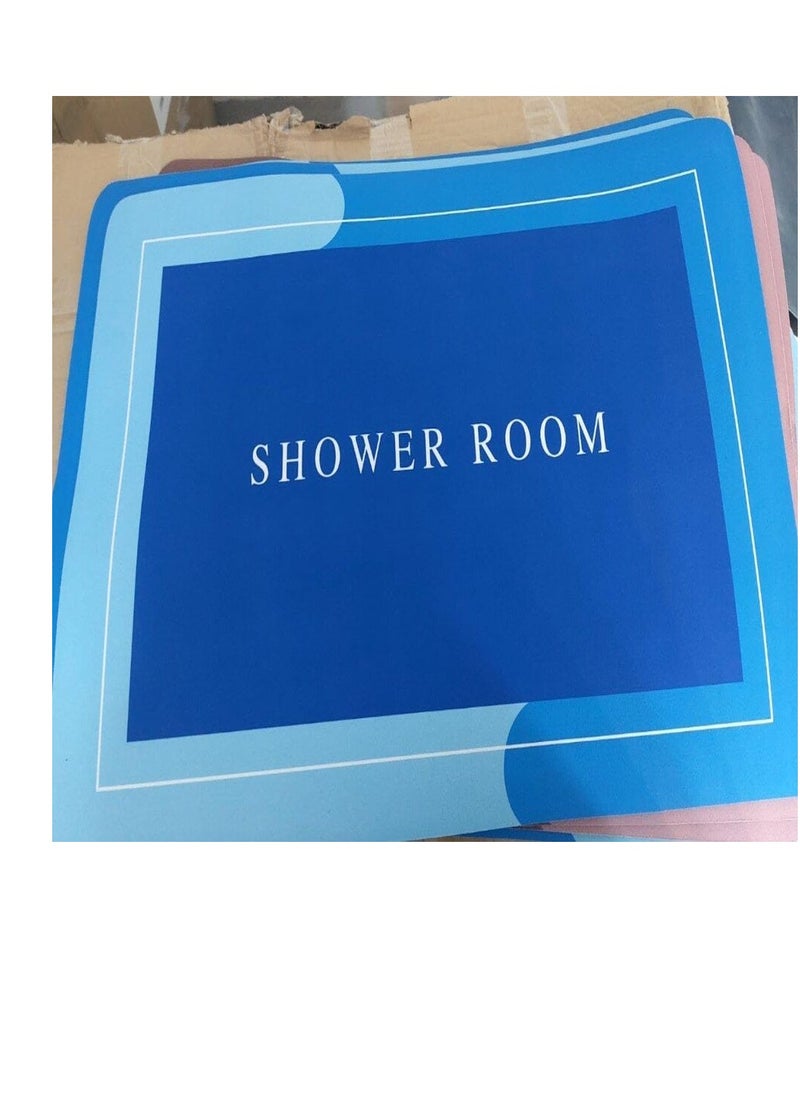 Generic - Non-slip, quick-drying and absorbent multi-colored bath rug - Image 1