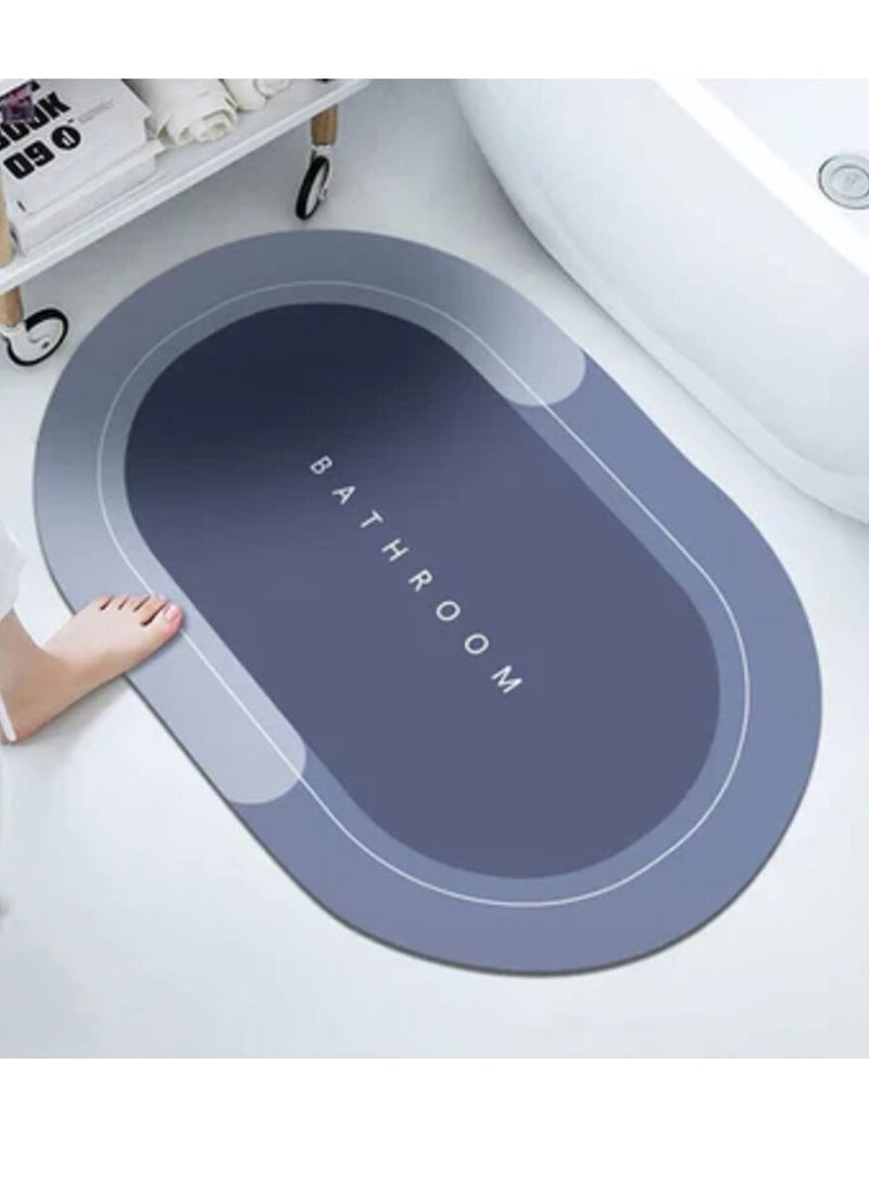 Generic - Non-slip, quick-drying and absorbent multi-colored bath rug - Image 1
