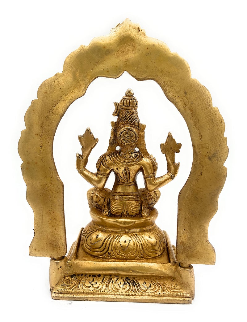 Bhunes Brass Varahi Devi | Varahi Idols | Varaha | Matrikas | Barahi | The Ashta Bhuja Goddess Varahi Eight Armed Brass Sculpture |Idol | Murti | Statues,Gold, 8 Inch, 1 Piece - Image 5