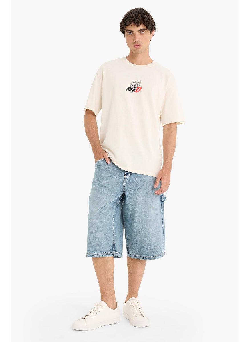 Man Jean Bermuda Shorts