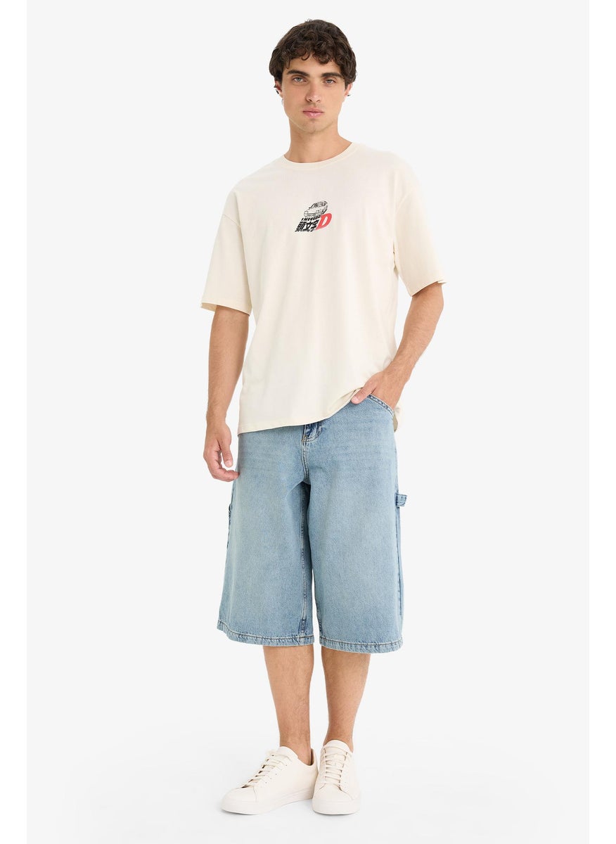 Man Jean Bermuda Shorts