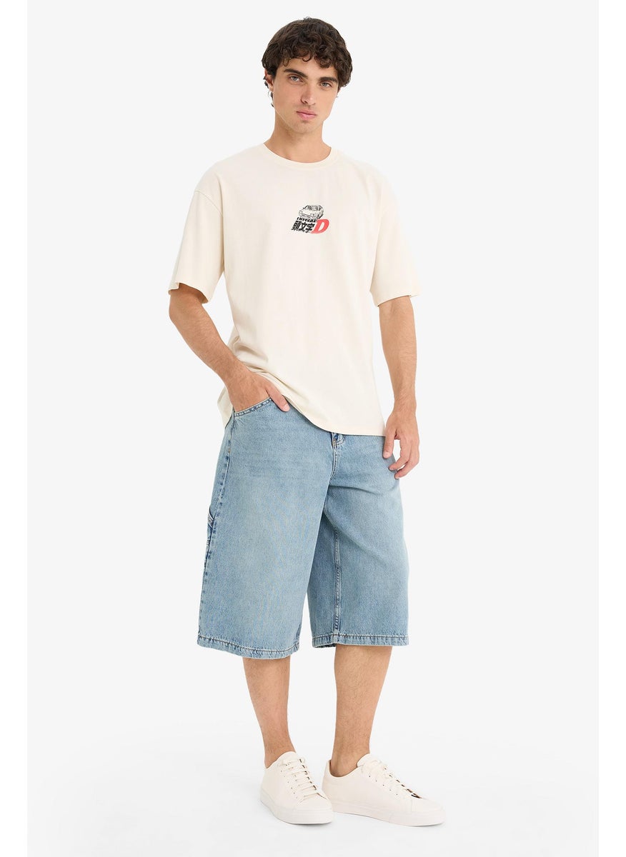 Man Jean Bermuda Shorts