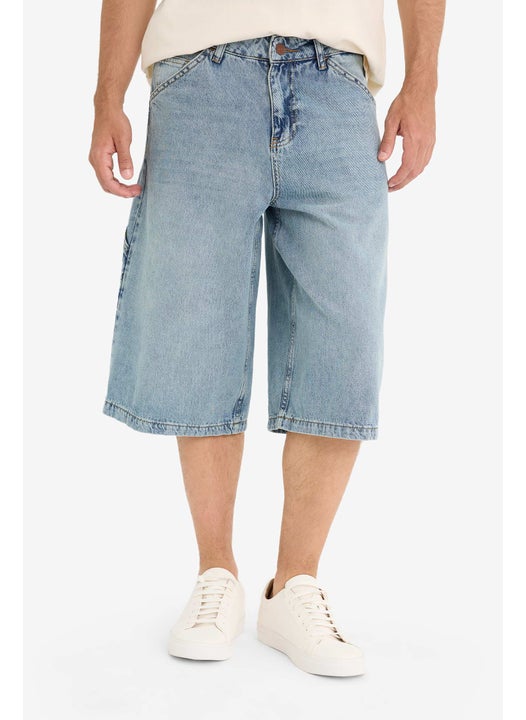 Man Jean Bermuda Shorts