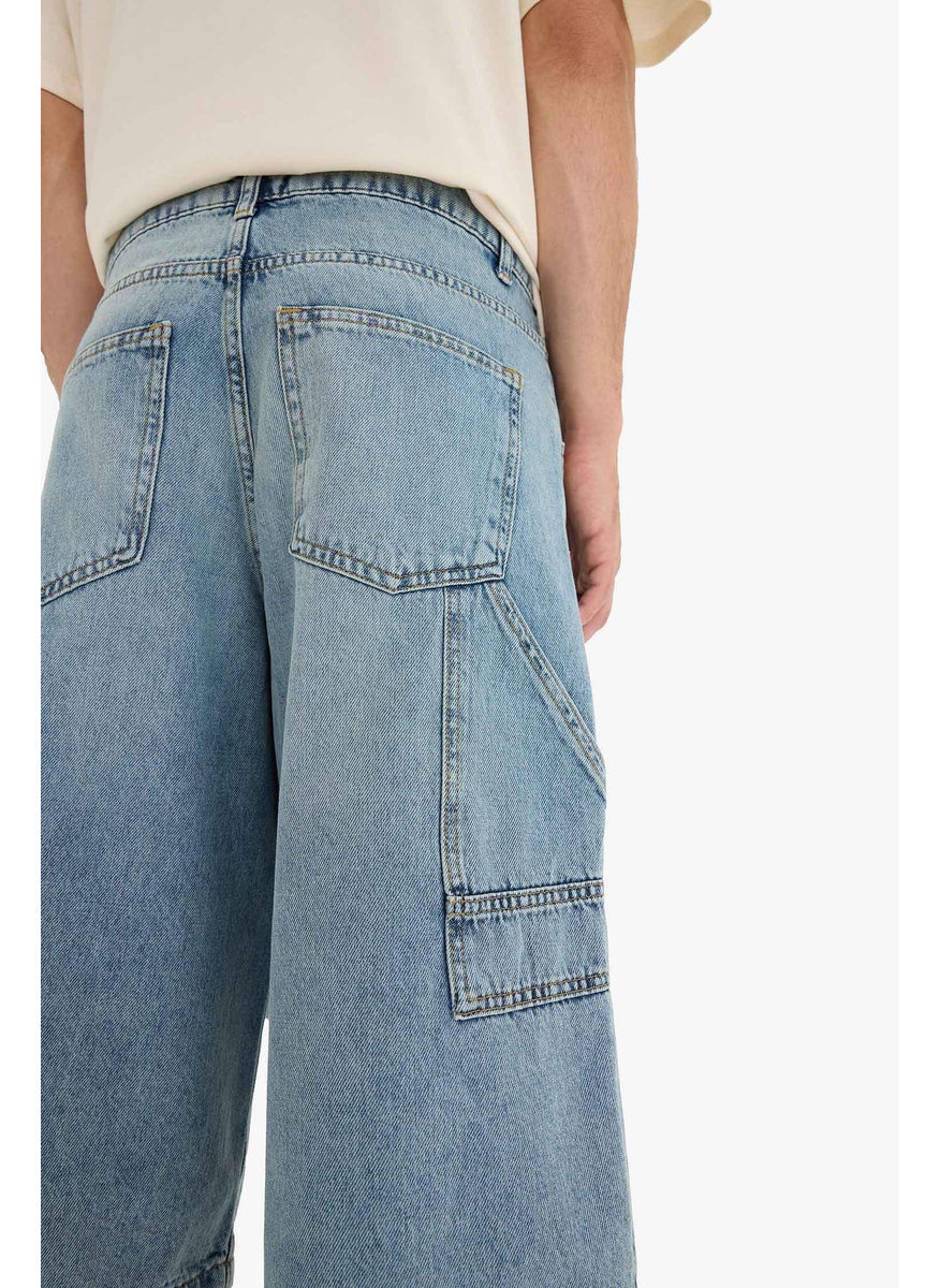 Man Jean Bermuda Shorts