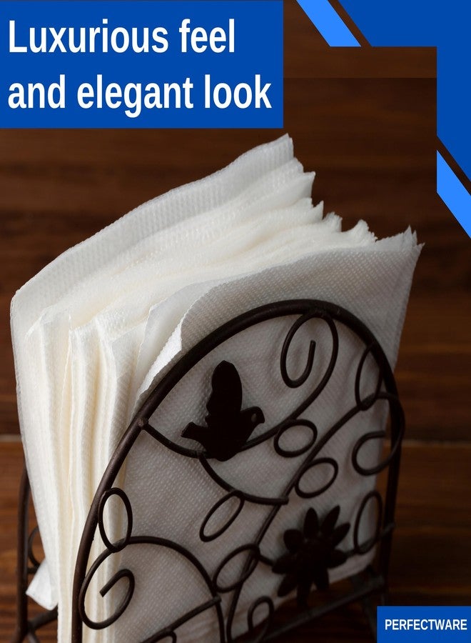 Perfectware 2 Ply White Beverage Napkins- Pack of 200ct, PW-2Ply White Bev-200 - Image 3