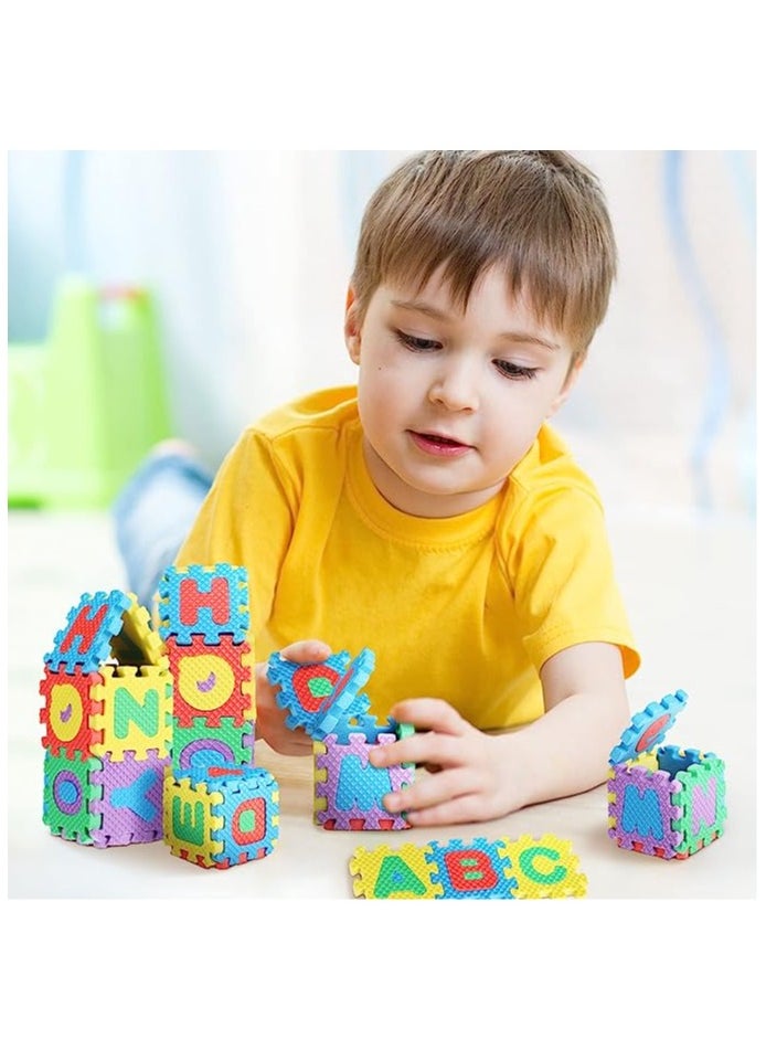 Goolsky Goolsky Foam Play Mat 2 x 2 Inch Interlocking Alphabet and Numbers Mini ABC Mats for Floor Colorful Alphabet Mats Foam Letter Mats for Floor, Soft EVA Tiles Reusable Easy to Clean  - Image 2