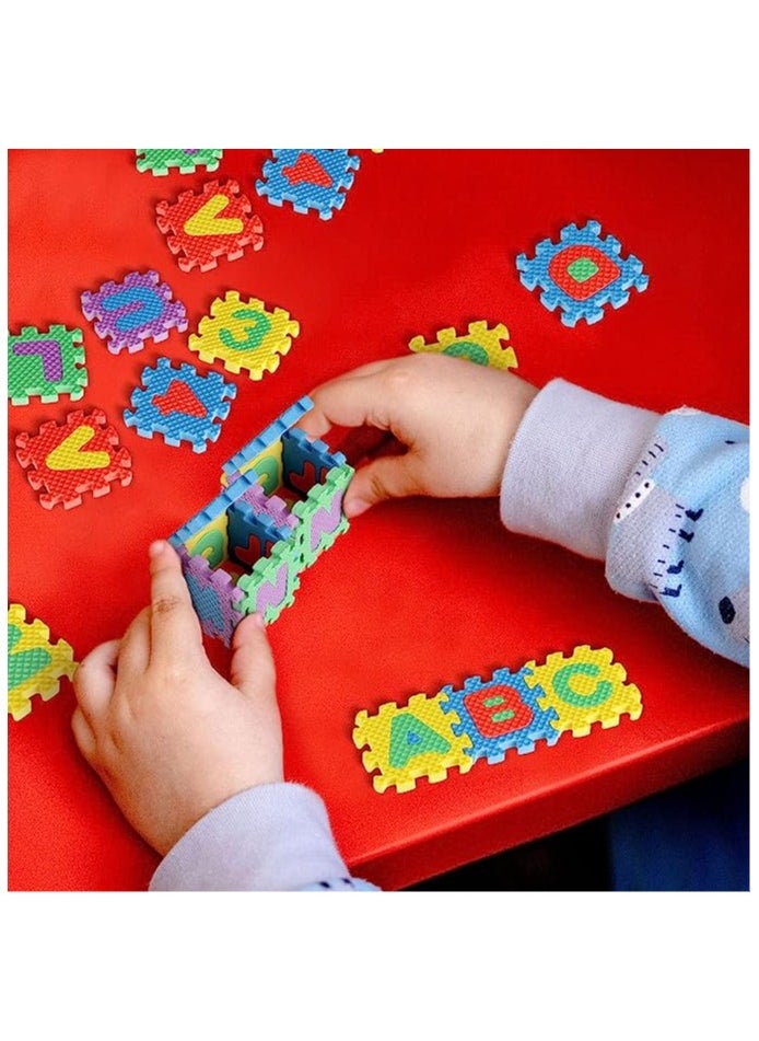 Goolsky Goolsky Foam Play Mat 2 x 2 Inch Interlocking Alphabet and Numbers Mini ABC Mats for Floor Colorful Alphabet Mats Foam Letter Mats for Floor, Soft EVA Tiles Reusable Easy to Clean  - Image 4