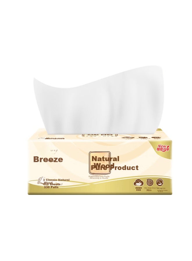 App Pure Wood 3-ply 110 Sheets/pack*4 Tissue Paper Br43nce3 Upgraded Version Random Delivery - Image 4