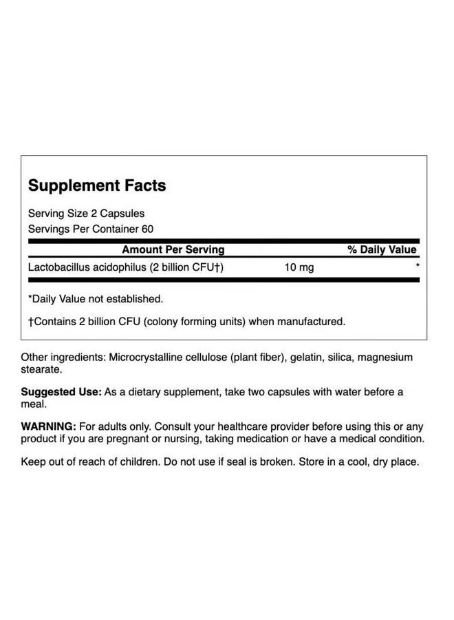 Swanson Probiotic - Digestive Health Supplement w/ 1 Billion CFU per Capsule - Natural Formula Supporting Bowel Regularity & Daily Wellness - (120 Capsules) (4 Pack) - Image 2