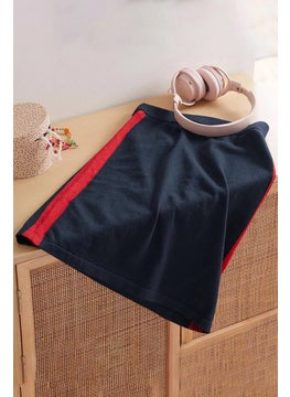 Tchibo Kid Girls Knitted A,Line Skirt, Navy and Red  - Image 1