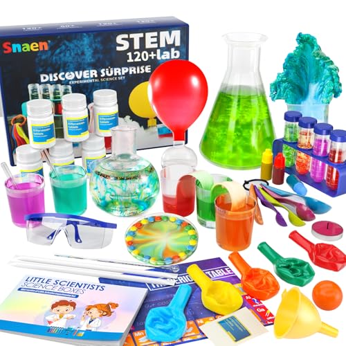 SNAEN 220 Lab Experiments Science Kits for Kids STEM Educational Learning Scientific ToolsBirthday Gifts and Toys for 3 4 5 6 7 8 9 10 11 12 Years Old Boys Girls Kids - Image 1