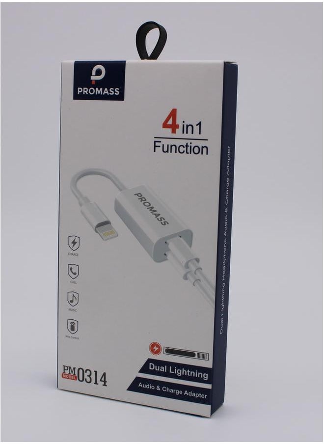 PROMASS - Dual Lightning Audio and Charging Cable Unleash Seamless Sound and Power Simultaneously - Image 1
