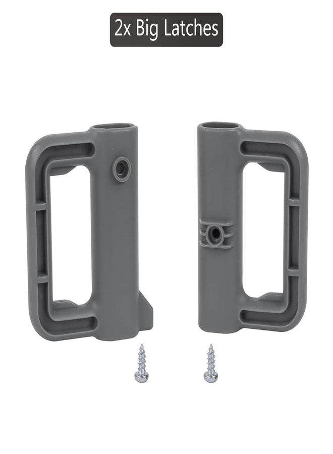 Bingguz Reinforced Retractable Baby Gate Replacement Parts Retractable Pet Gates Hardware Mounted Baby Gate for Doorway Full Set Hardware Reinforced Strips Dog Gates Screws Replacement, Gray - Image 4