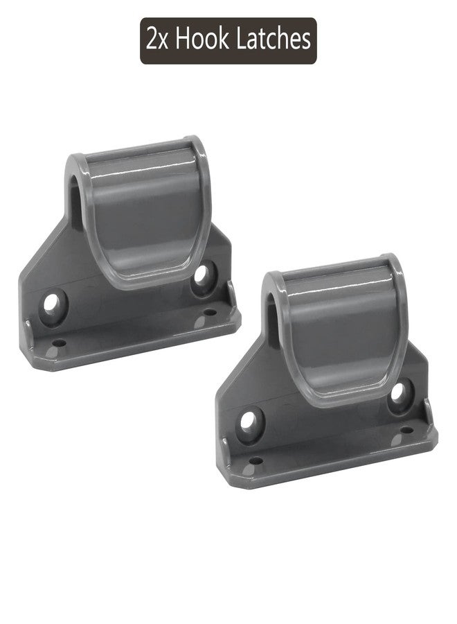 Bingguz Reinforced Retractable Baby Gate Replacement Parts Retractable Pet Gates Hardware Mounted Baby Gate for Doorway Full Set Hardware Reinforced Strips Dog Gates Screws Replacement, Gray - Image 3