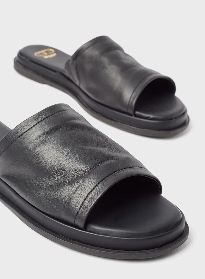 Dune LONDON Laurena Leather Slides
