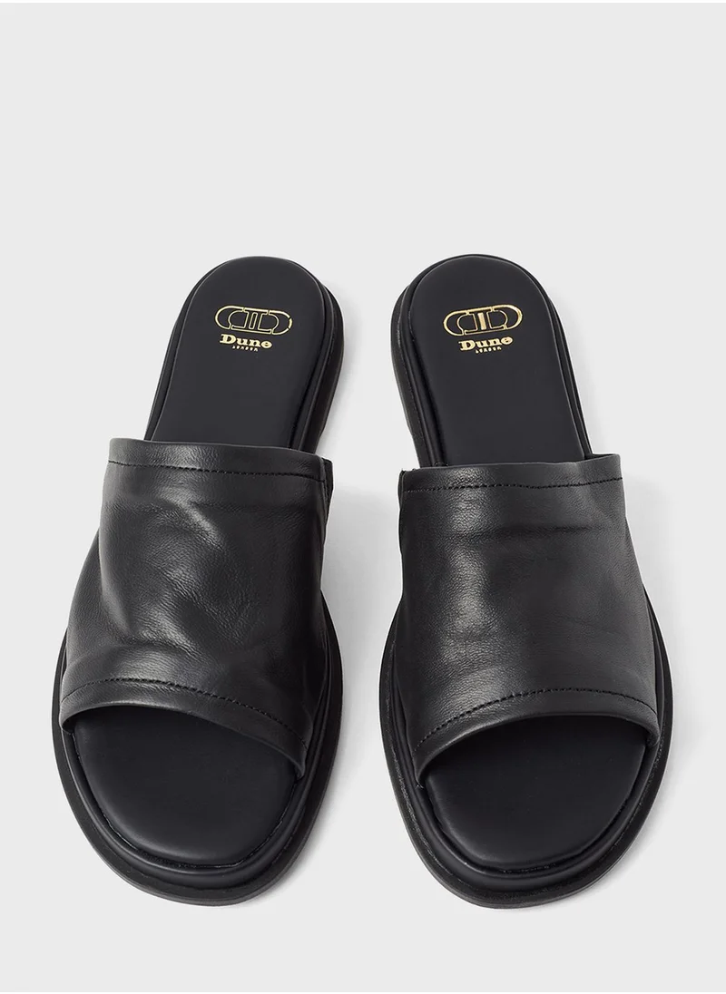 Dune LONDON Laurena Leather Slides