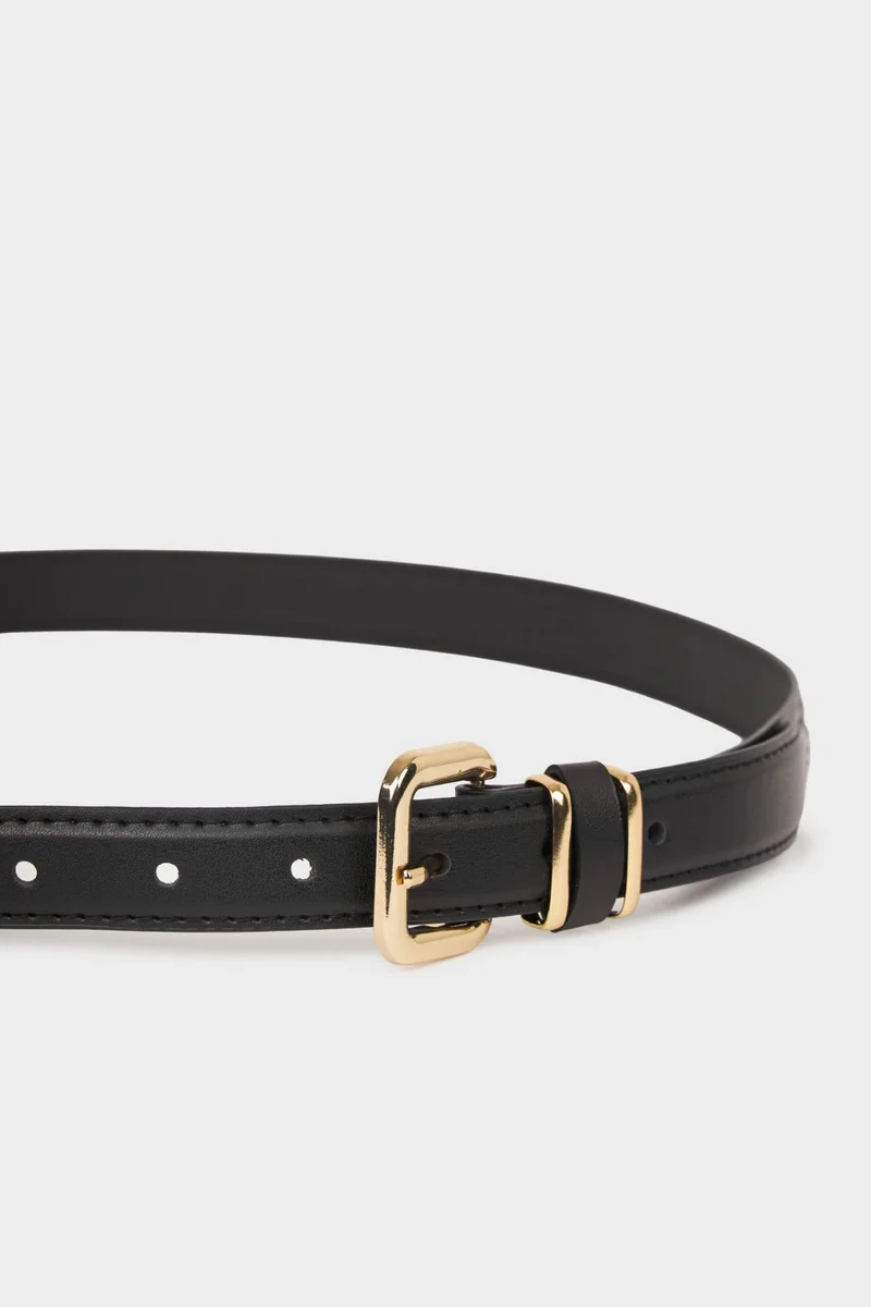 ديفاكتو Woman Faux Leather Denim Belt