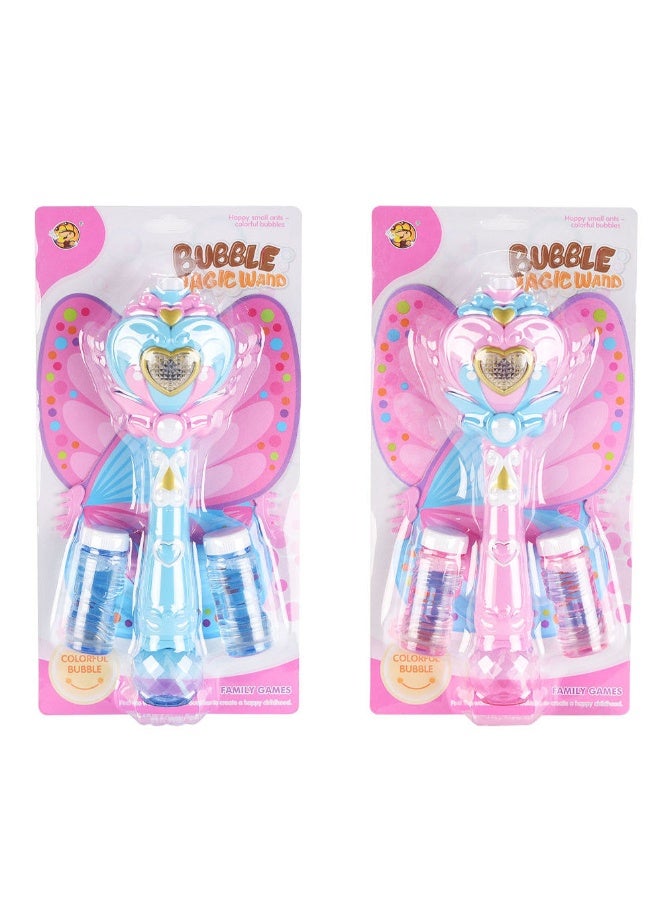 TOY GARDEN Girls Princess Music Bubble Wand – Electric Automatic Magic Butterfly Bubble Stick | Glow Stick for Kids | Fun Bubble Machine with Music - Image 5