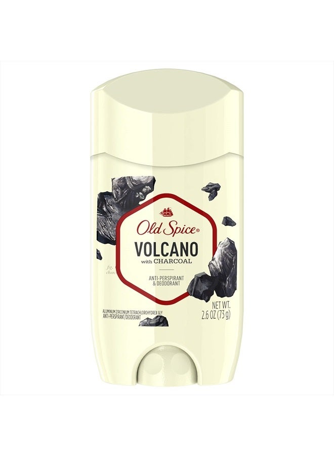 Procter & Gamble Old Spice Invisible Solid Antiperspirant Deodorant for Men Volcano with Charcoal Scent Inspired by Nature 2.6 oz - Image 1