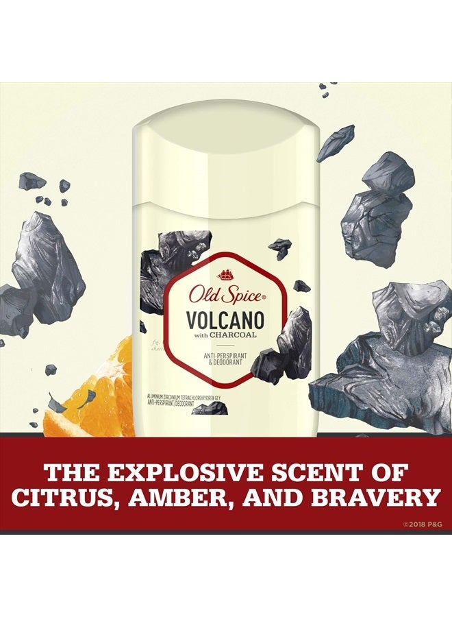 Procter & Gamble Old Spice Invisible Solid Antiperspirant Deodorant for Men Volcano with Charcoal Scent Inspired by Nature 2.6 oz - Image 3