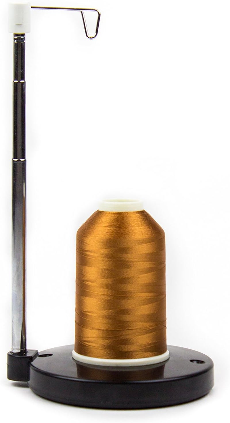 Embroidex Adjustable Single Thread Spool Holder – Stand alone Embroidery, Sewing or Quilting Thread Holder or Stand – Ensures Smoother Feed = Heavy Plastic Base - Image 4