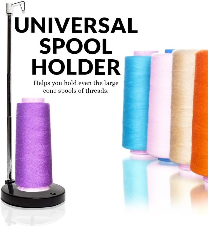 Embroidex Adjustable Single Thread Spool Holder – Stand alone Embroidery, Sewing or Quilting Thread Holder or Stand – Ensures Smoother Feed = Heavy Plastic Base - Image 5