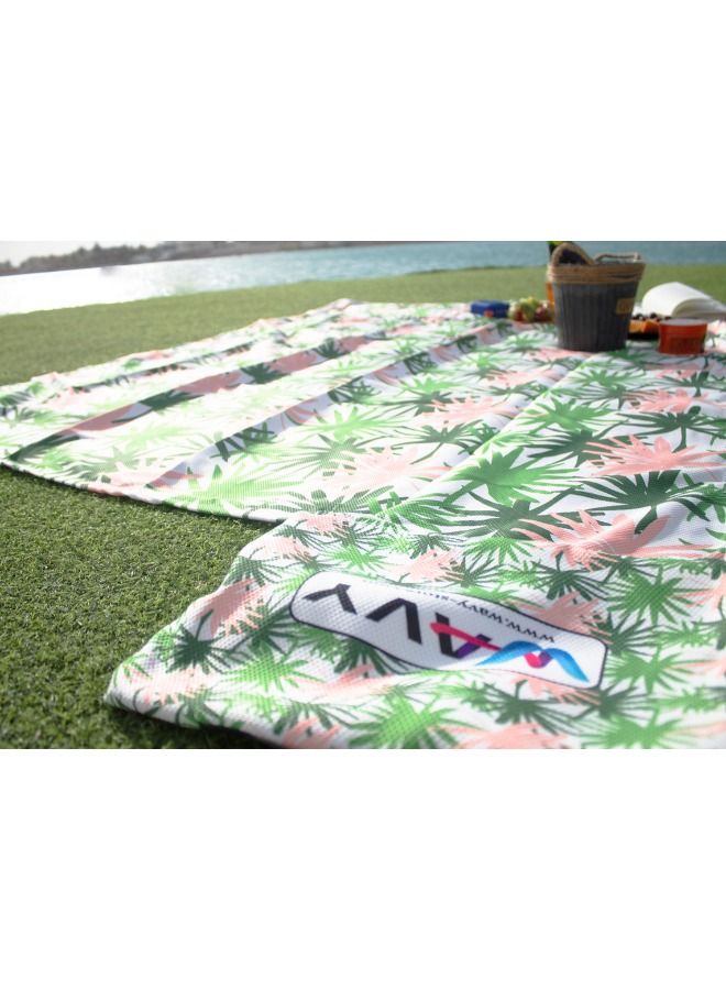 WAVY Beach Mat Model, Trees Design - Image 3