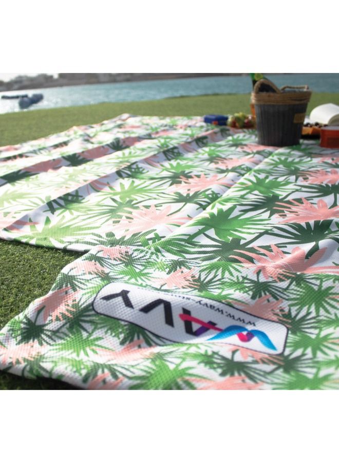 WAVY Beach Mat Model, Trees Design - Image 1