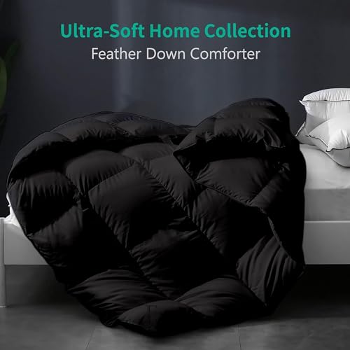 EDMUND Hypoallergernic 400 GSM 100% Cotton Comforter 60X90 Inches Single Bed Duvet/Rajai - 400 TC Winter Collection Premium Comforter|Black - Image 3
