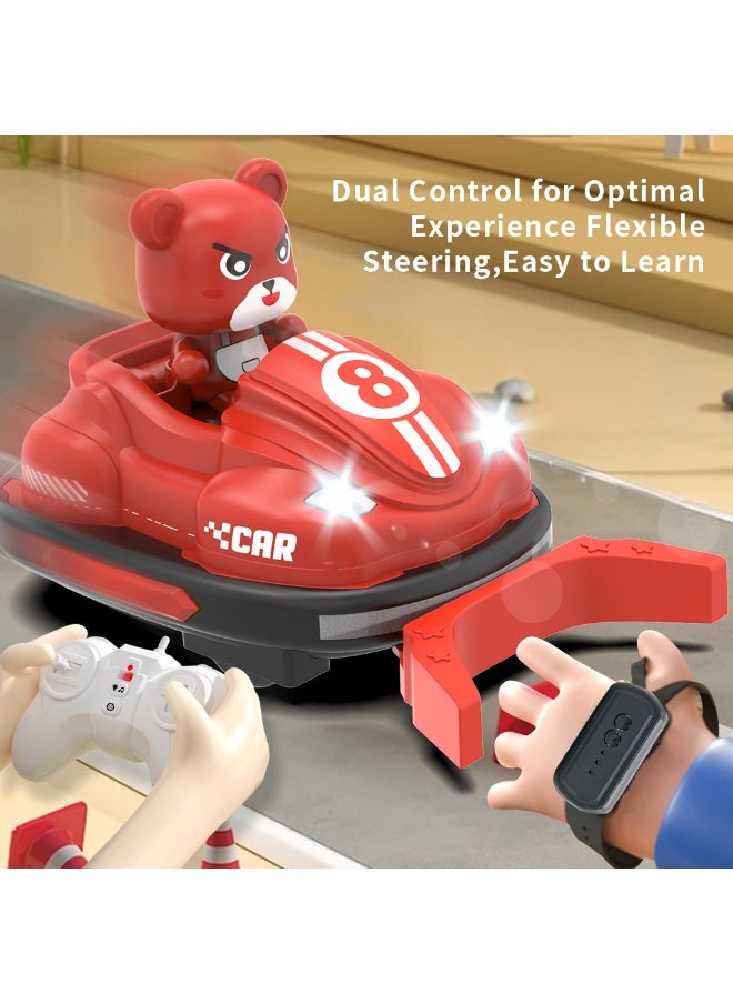 Kids Bumper Car Go Kart Set with 4G Remote Control – Parent-Child Interactive Ride-On Toy with Lights, Music, and Easy Operation – Perfect Gift for Kids