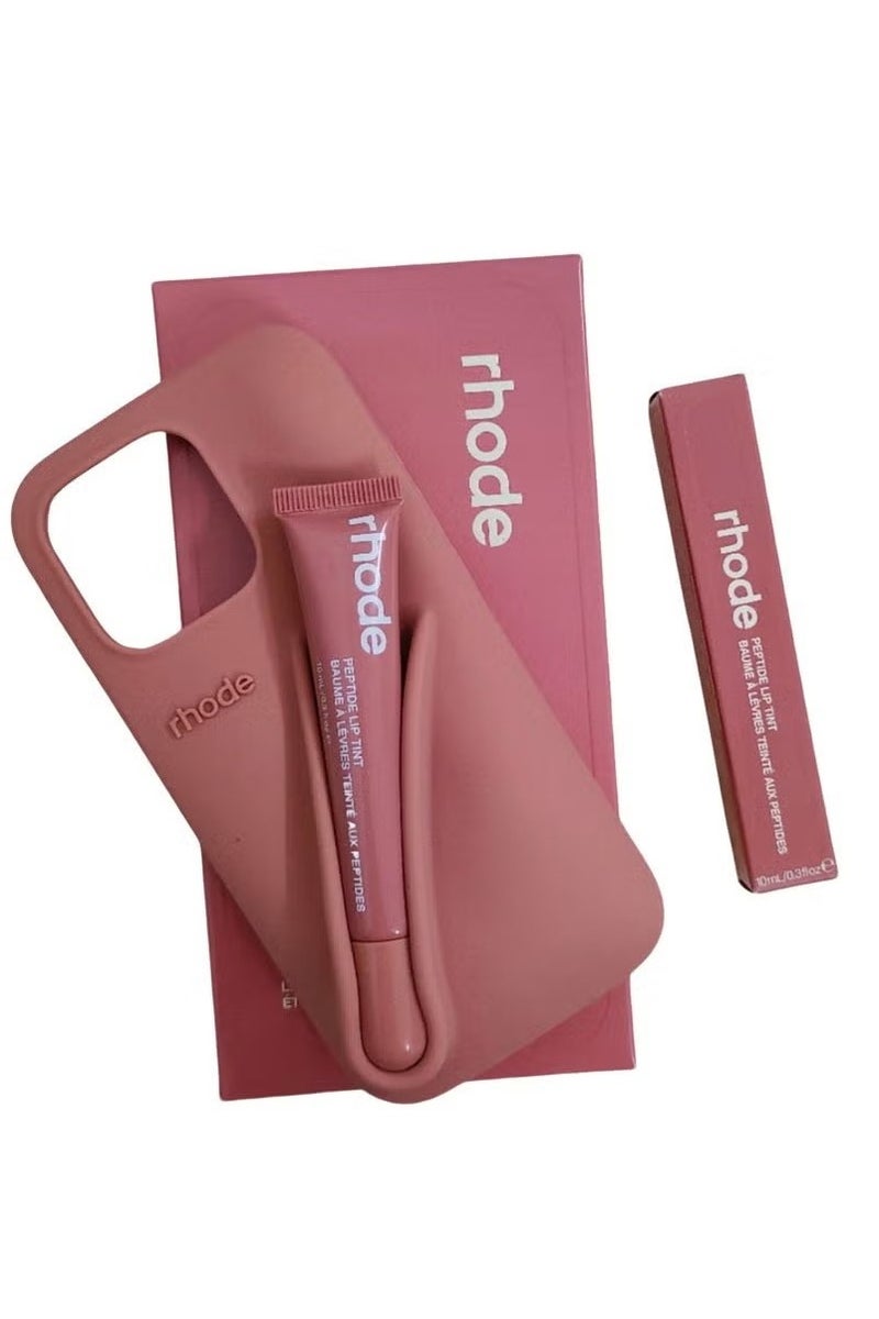 rhode iPhone 16 Pro Lip Gloss Phone Case – Liquid Silicone & Camera Protection – Lip Tint Holder Cover - Image 2