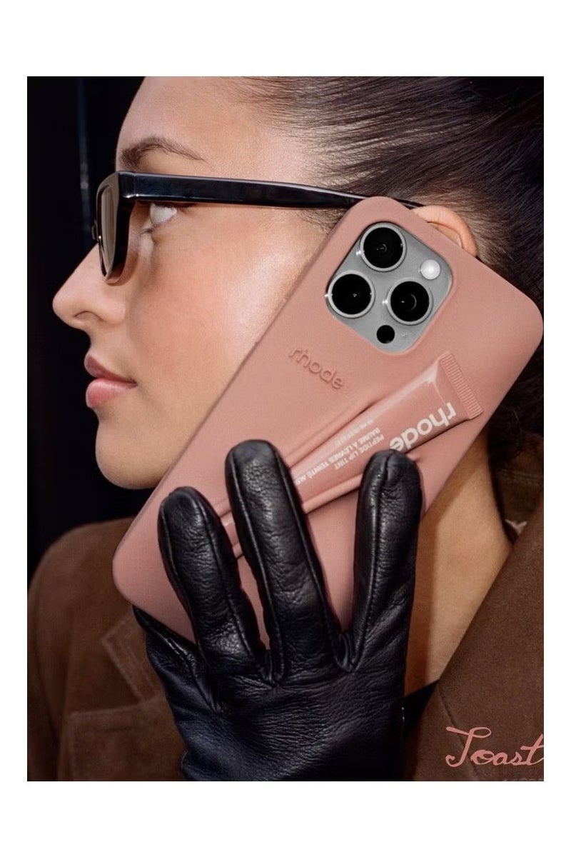 rhode iPhone 16 Pro Lip Gloss Phone Case – Liquid Silicone & Camera Protection – Lip Tint Holder Cover - Image 3