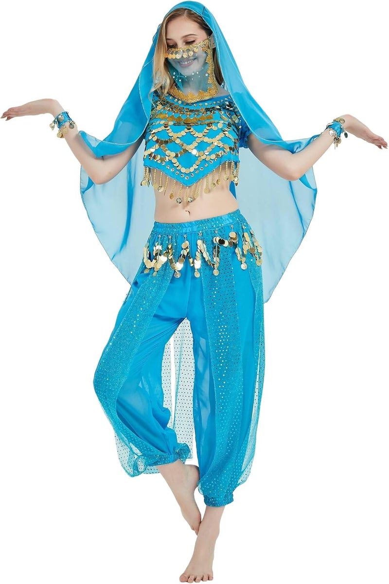 Astage Lady Belly Dancer Costume Halloweem Performance Wear All Sets - Image 1