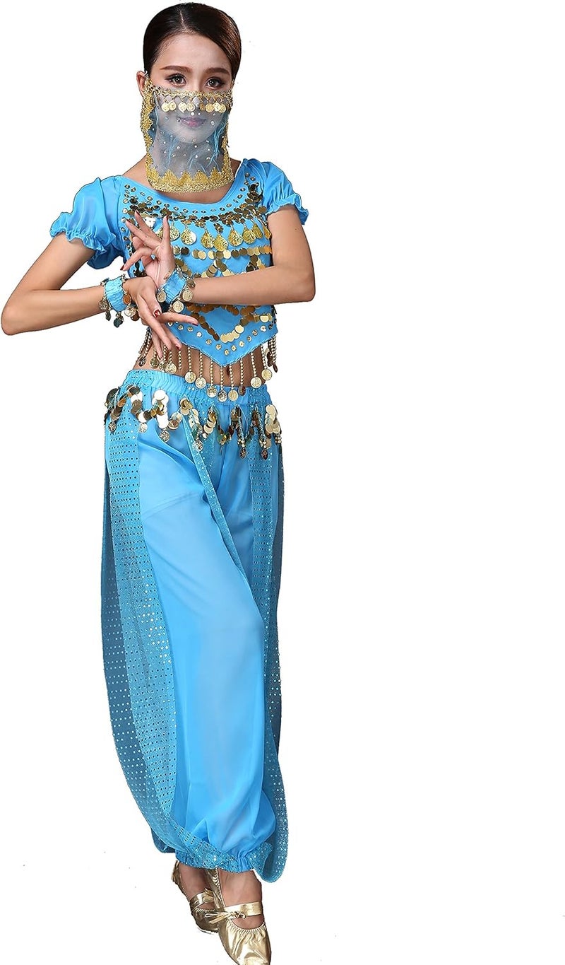 Astage Lady Belly Dancer Costume Halloweem Performance Wear All Sets - Image 4