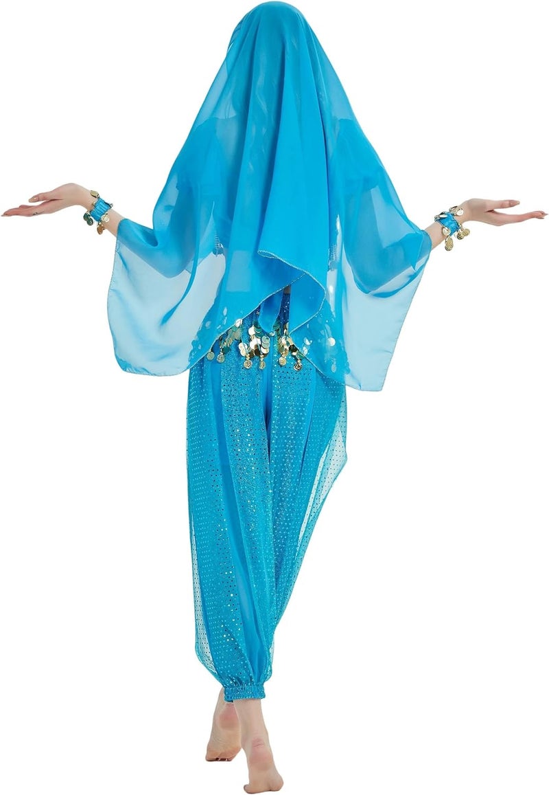 Astage Lady Belly Dancer Costume Halloweem Performance Wear All Sets - Image 3