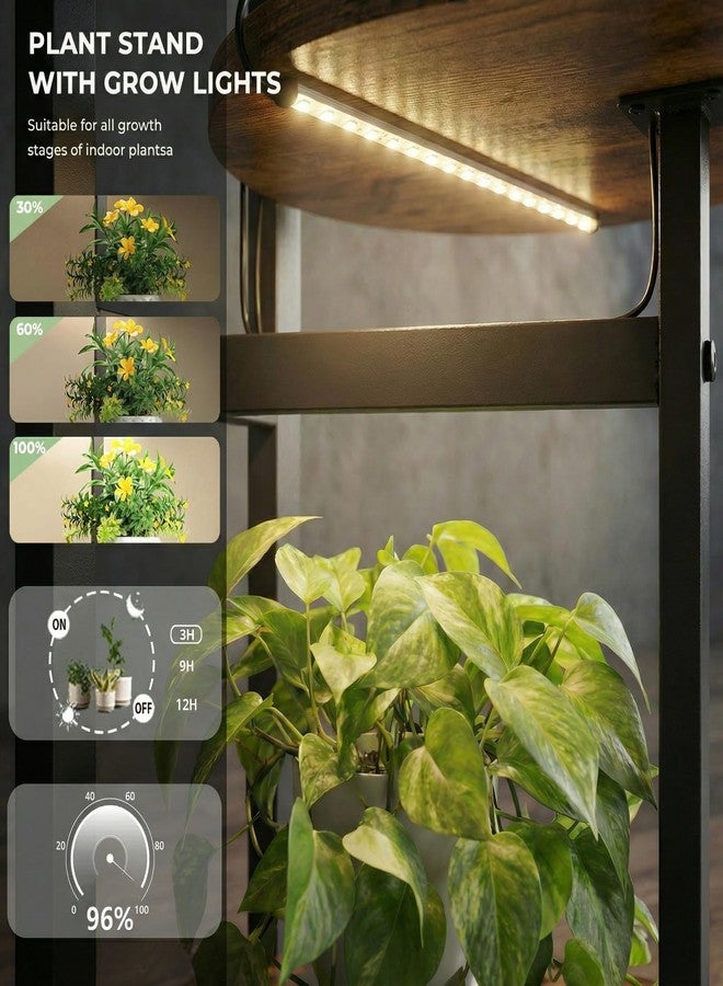 VonDream 5 Tier Plant Stand Indoor, Tiered Plant Stands for Indoor Plants Multiple, Corner Flower Stand for Living Room, Multi-Layer Vintage Design Plant Shelf - Image 4